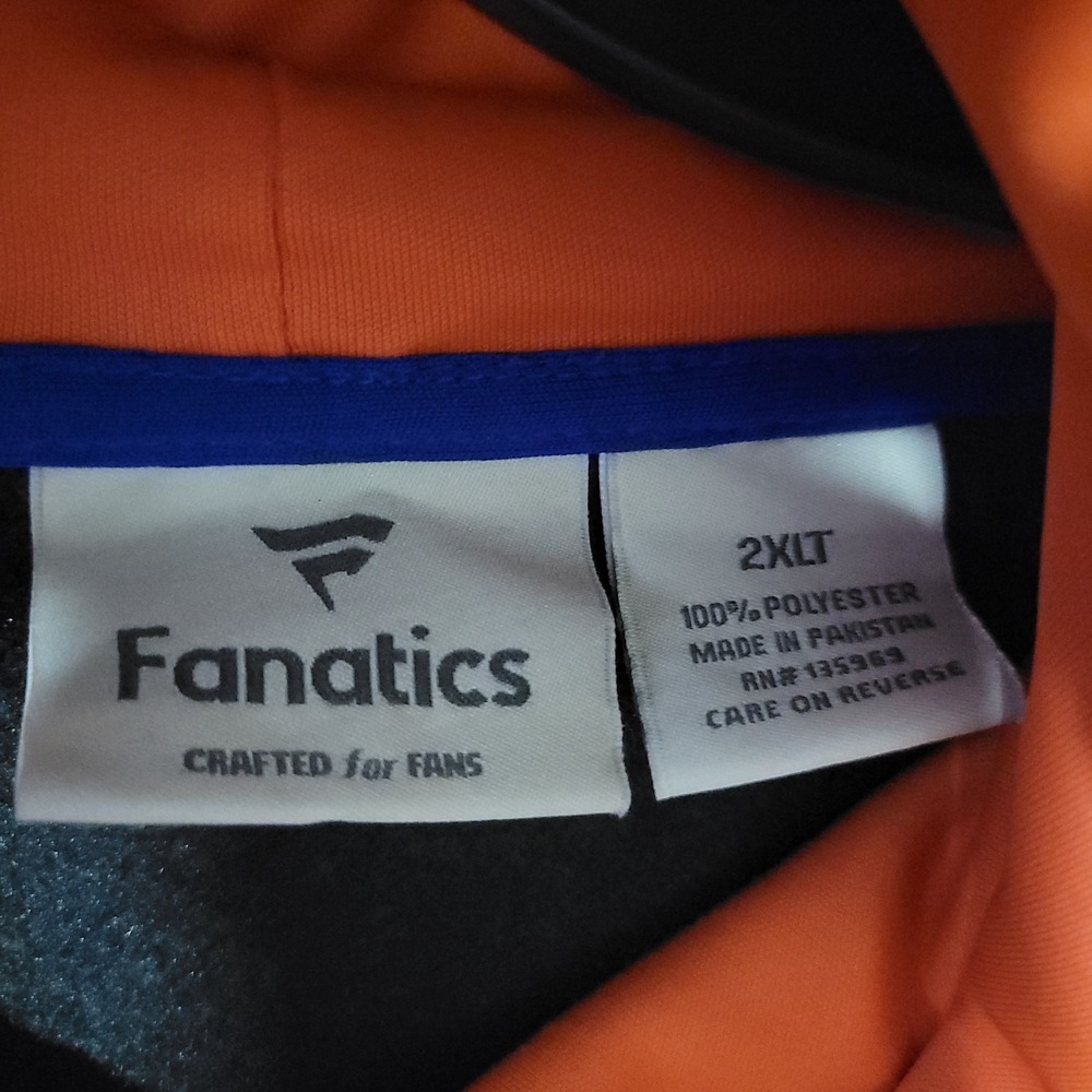 Fanatics NY Mets Hoodie Mens 2XLT Blue Orange Pullover Colorblock Logo - Picture 5 of 9